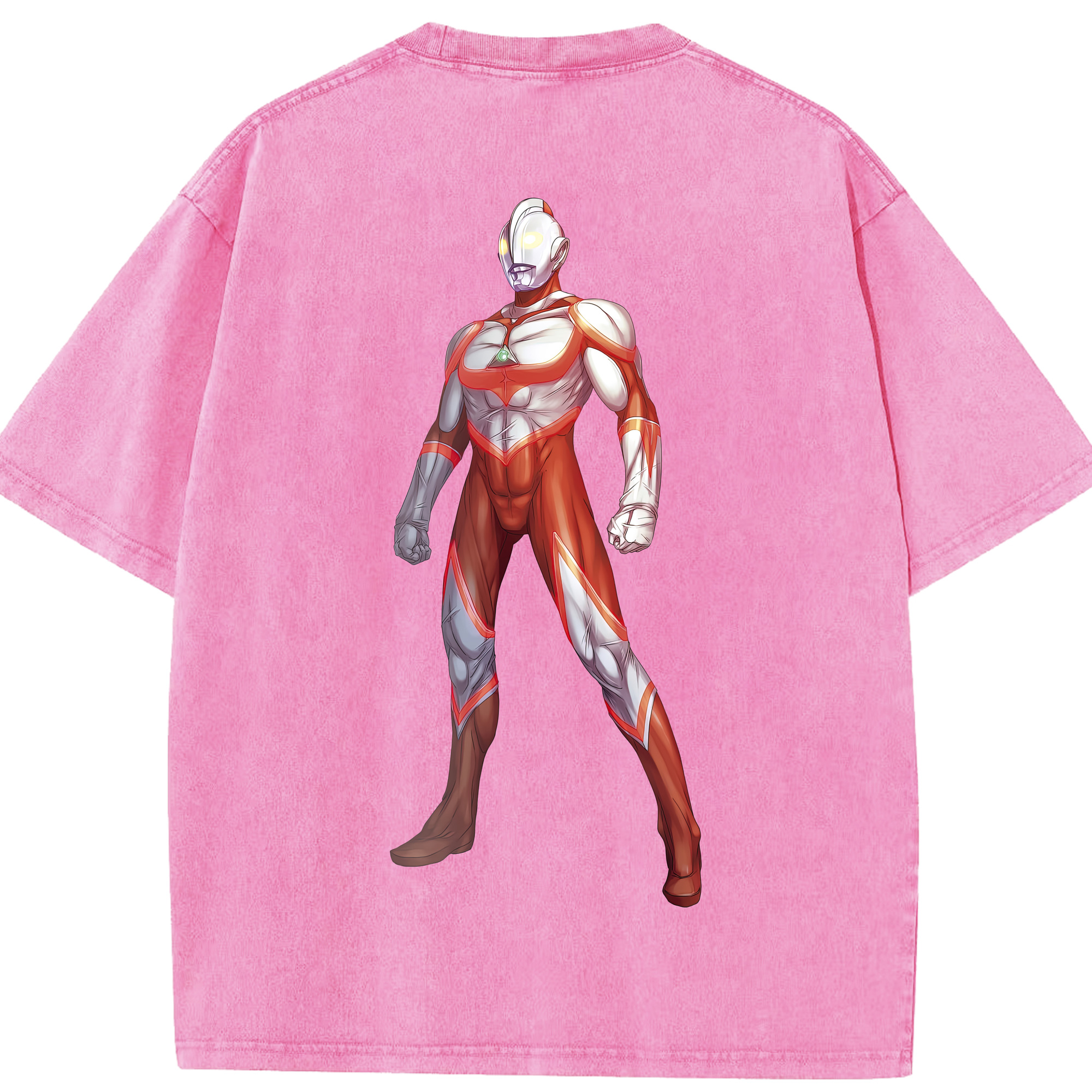 （画像用） ウルトラマン Ultraman 綿100% ヴィンテージ風 半袖Tシャツ（背面プリント）